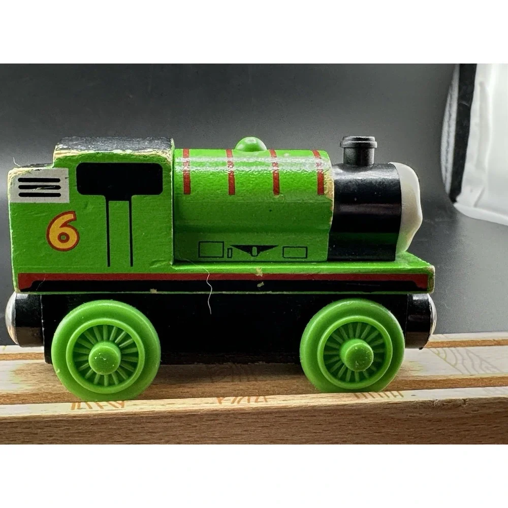 Thomas Percy #6 Wooden Railway Vtg 2003 Train Tank Engine Learning Curve Limited
